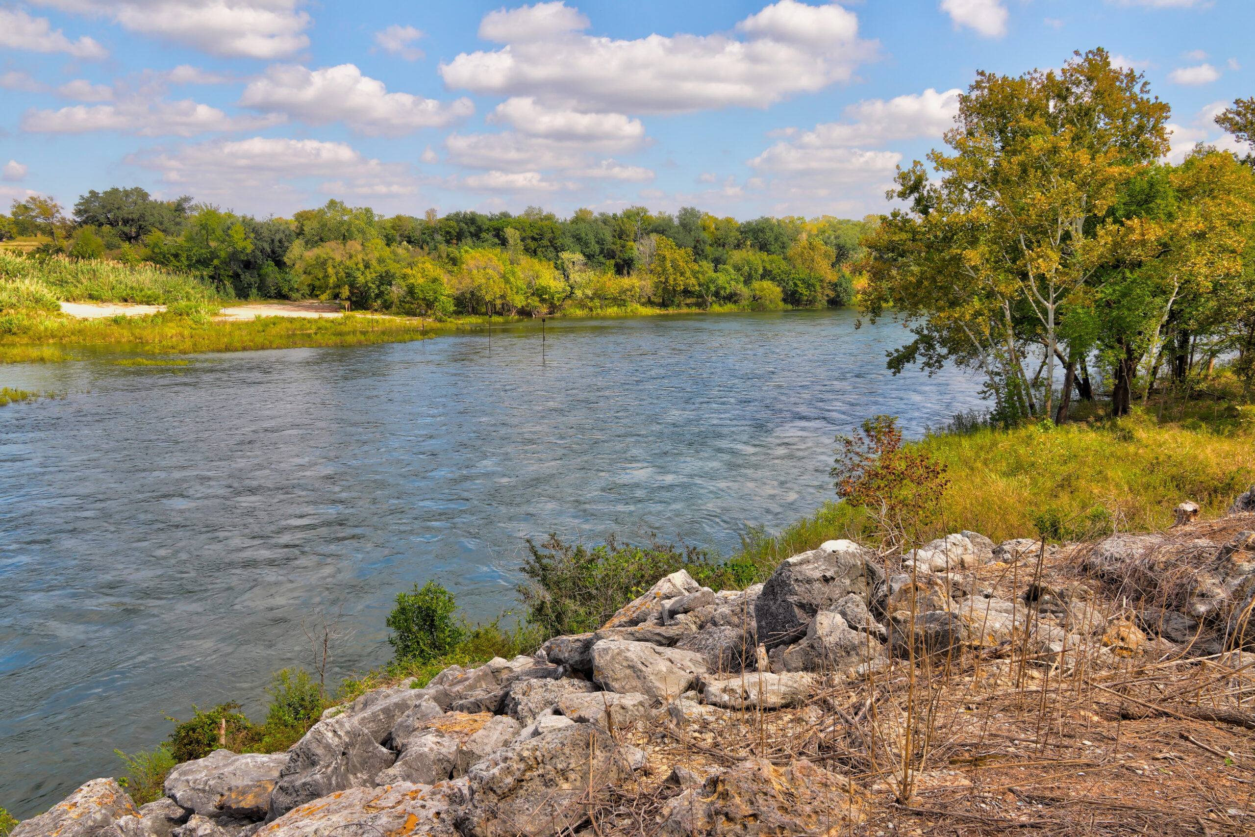 The Brazos river near Waco Texas